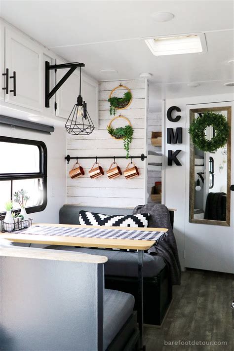 38 inspiring rv bathroom remodel for rv bedroom remodel camper bedroom before after. Check out this renovated Camper - RV reno in one moth ...