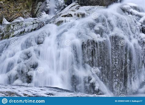 Waterfalls Of The Altai Mountains Stock Image Image Of Summer River