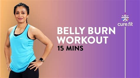 15 Minute Belly Burn Workout By Cult Fit Burn Belly Fat Home
