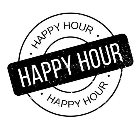 Happy Hour Rubber Stamp Stock Vector Illustration Of Discount 96833274