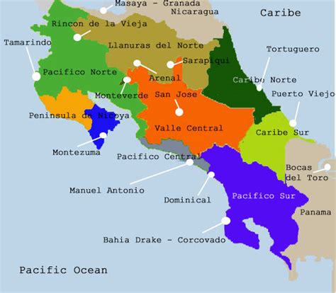 Mapas De Costa Rica Y San Jose