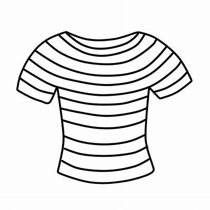 Shirt Clipart Striped Clip Stripe Cliparts Coloring
