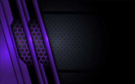 Premium Vector Modern Tech Purple Background With Abstract Style