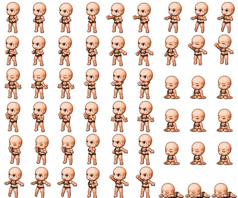 Rpg Maker Mv Character Sprite Template Whenever I Upload A Specific File Character Image Sprites