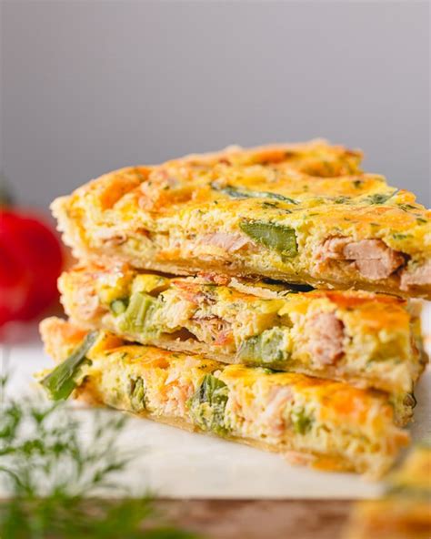 Smoked Salmon Quiche ~sweet And Savory
