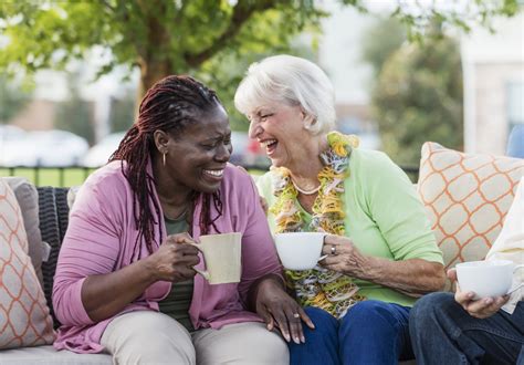 Senior Woman African American Friend Laughing Together Asset Funders