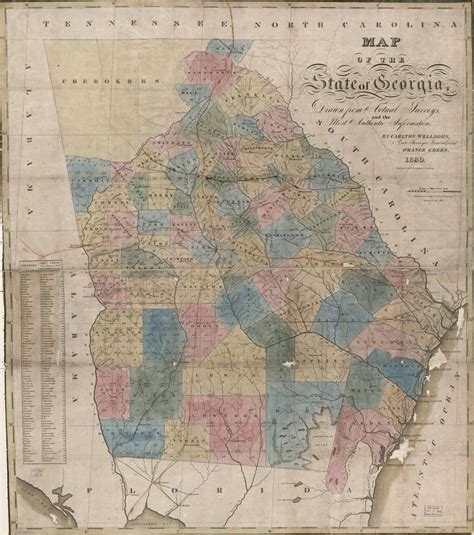 Cherokee Nation Map 1830