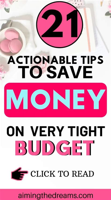 21 Steps For Saving Money On Tight Budget Aimingthedreams