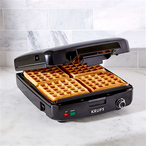 Krups Belgian Waffle Maker 4 Slice Reviews Crate And Barrel
