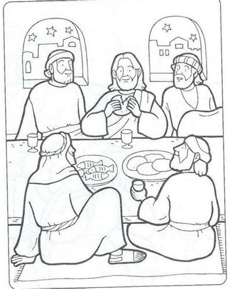 Supper Last Coloring Jesus Judas Bread Pages Dipped Shared Printable
