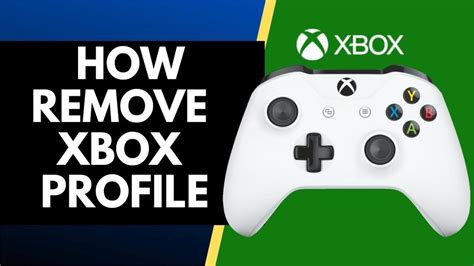 How To Remove Xbox Profile From Xbox Series Xs And Xbox One Youtube