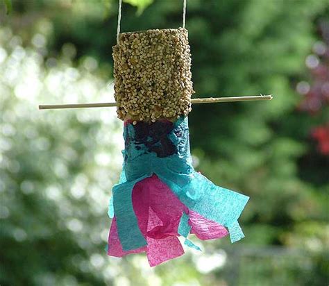 Paper Crafts For Children Toilet Paper Roll Bird Feeder
