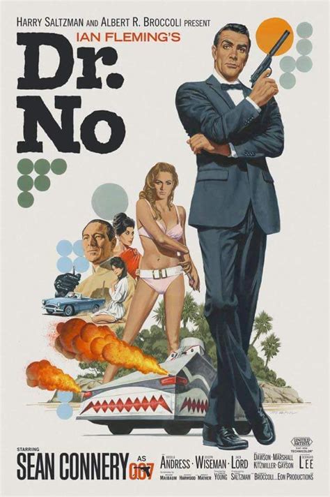 Illustrated 007 The Art Of James Bond Dr No Artwork Commission James Bond Movie Posters