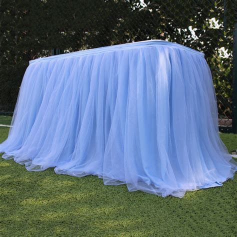 Tulle Table Skirt For Rectangle Or Round Tables Tutu Table Skirt