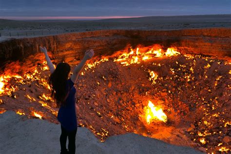 The Door To Hell Darvaza Gas Crater Unfiltered Travelling