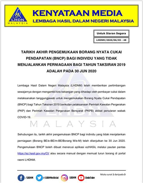 Trainees2013 borang e majikan lhdn 2018. Tarikh Tutup E Filing 2019 / Selamat mengisi dan claim ...
