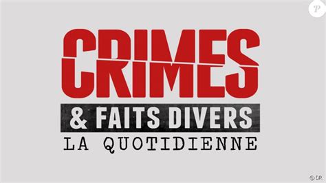 Charlotte Durand Crimes Et Faits Divers - Logo de l'émission Crimes et faits divers, la quotidienne - Purepeople