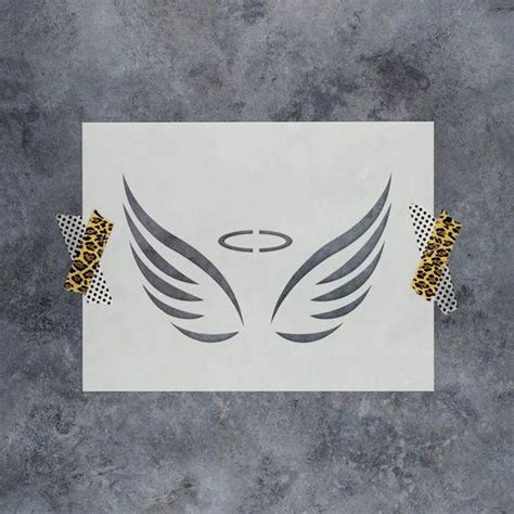 Angel Wing Stencil Printable Awesome Angel Wings Stencil Reusable Diy