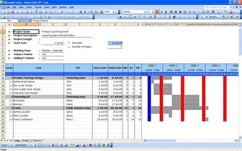 This template is the original excel gantt chart created by vertex42 over a decade ago. Gantt Chart | Excel Templates