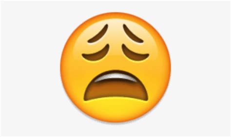 Free Png Ios Emoji Weary Face Png Images Transparent Emoji Faces