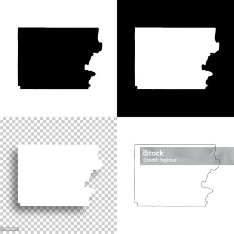 Polk County Oregon Maps For Design Blank White And Black Backgrounds