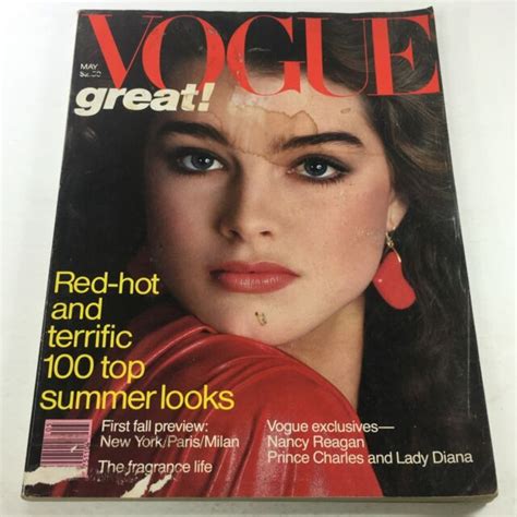 Vtg Vogue Magazine May 1981 Brooke Shields Cover Ebay
