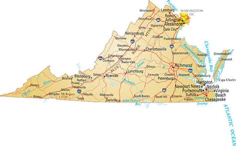 Virginia Map Illustrations Royalty Free Vector Graphics And Clip Art