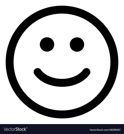 Happy Face Icon Smile Royalty Free Vector Image