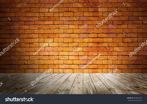 Brick Wall Wood Floor Texture Interior Stock Photo 363801845 Shutterstock