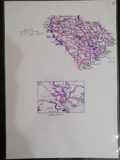 My Hand Drawn Map Of South Carolina Rsouthcarolina