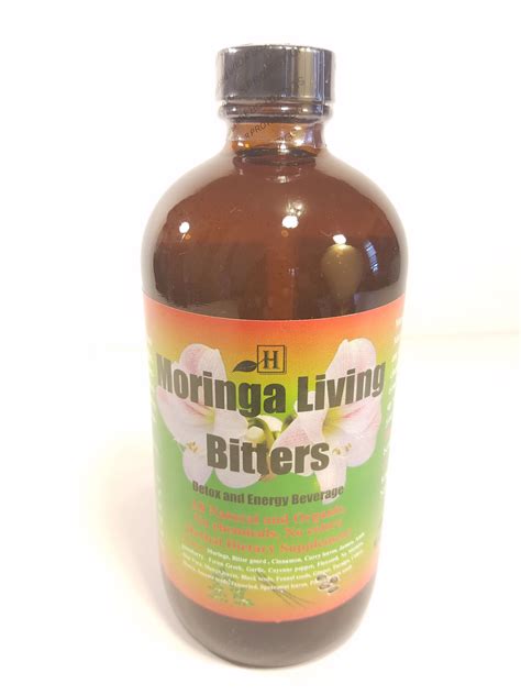 Moringa Living Bitters Real Bitter Energy Detox Health Herb Beverage 16 gambar png