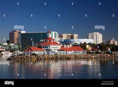 Waterfront Center Long Beach California Stock Photo Alamy