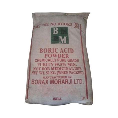 Industrial Grade Boric Acid Powder Bag Packaging Size 50 5 At Rs