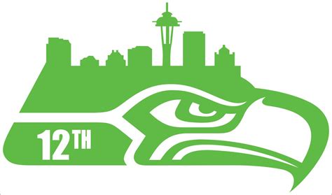 12th Man Seattle Seahawks Cityscape Custom By Thekingofdecals