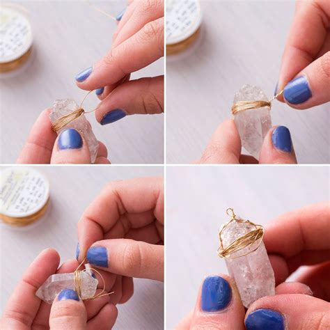 DIY Your Own Quartz Necklace With This Tutorial Chains Jewelry Wire