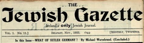 Jewish Heritage In Northern Ireland Special Collections Blog At Queen