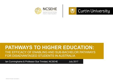 Pathways To Higher Education Ppt