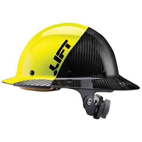 Lift Safety Dax Fifty 50 Carbon Fiber Full Brim Hard Hat Hdf50c 19hc