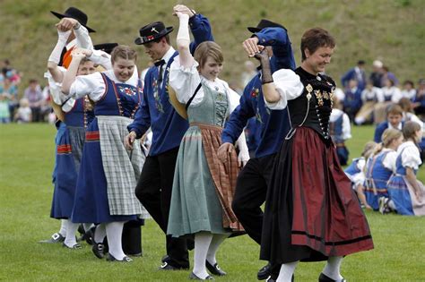 Folk Dancing In Central Switzerland