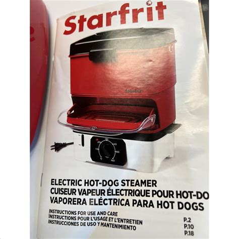 Starfrit Electric Hot Dog Steamer 024730 002 0000 Property Room