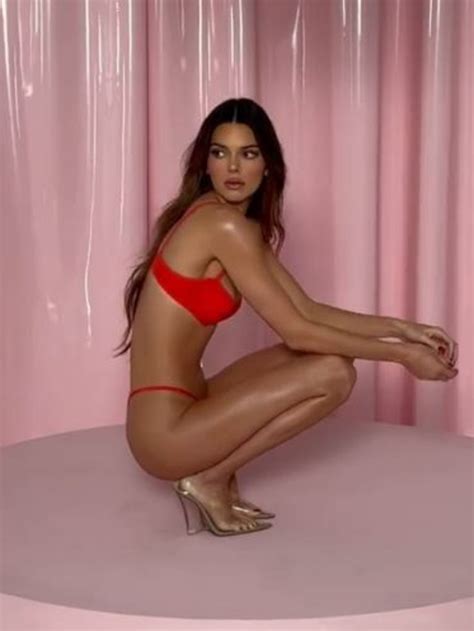 Kendall Jenner Poses In Red Lingerie For Skims Valentines Day Collection The Courier Mail