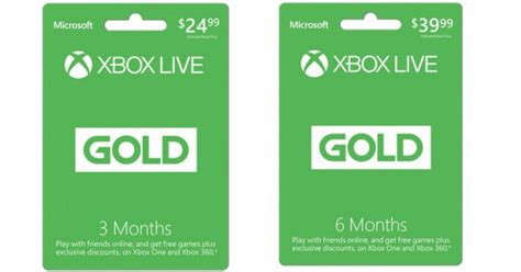 Target 25 40 Off Xbox Live Subscription Cards