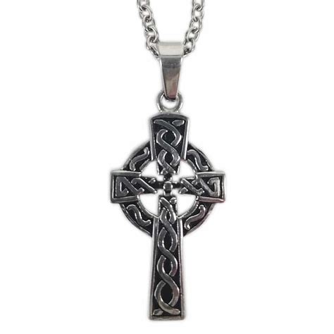 Stainless Steel Celtic Cross Necklace Ebay