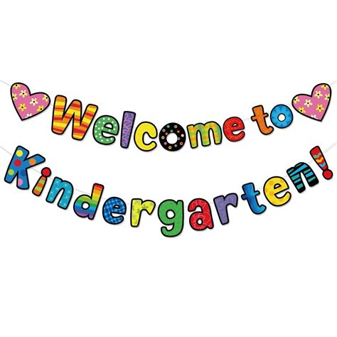 Welcome To Kindergarten Banner