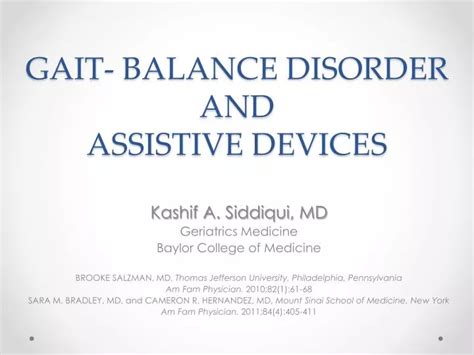 Ppt Gait Balance Disorder And Assistive Devices Powerpoint