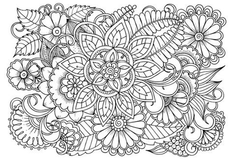 100 Printable Flower Zentangle Coloring Pages For Adults Anxiety Relief