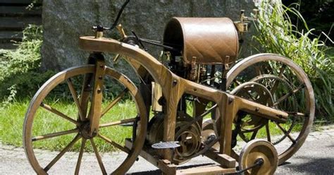 In 1885 Gottlieb Daimler Built His First Bike Wooden Bike The First