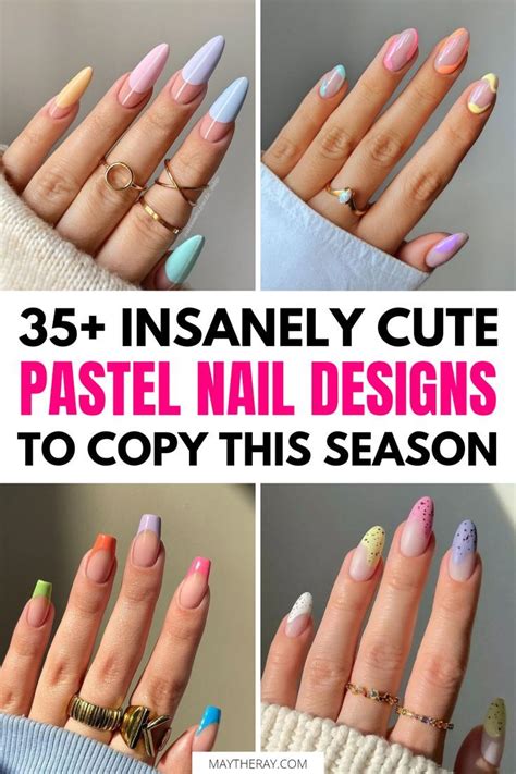 Pastel Glitter Nails Pastel Color Nails Spring Acrylic Nails Nail