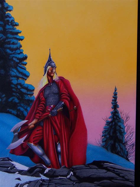 Corum The Prince Of The Scarlet Robe Michael Moorcock Illustration Board Mixed Tecniques