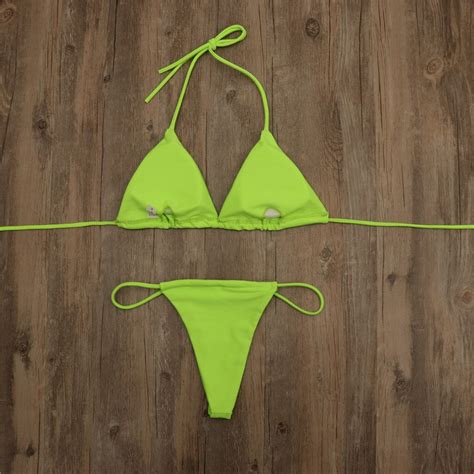 Drop Shipping Sexy Push Up Brazilian Bikini Set Women 4 Colors Bandage Bikini Set Swimsuit